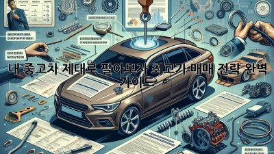 내 중고차, 제대로 팔아보자! 최고가 매매 전략 완벽 가이드